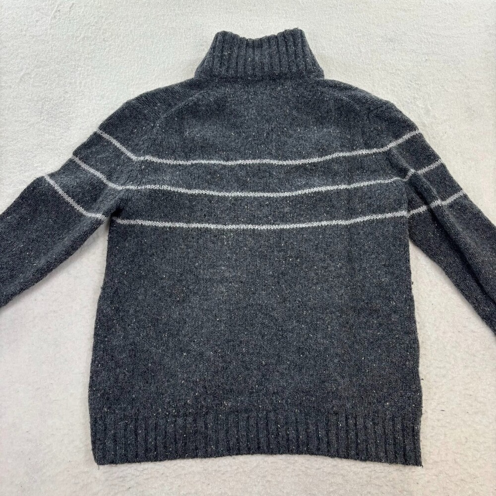 Banana Republic Mens Sweater Wool Silk Blend 1/4 Button Mock Neck Size Large - Picture 2 of 6